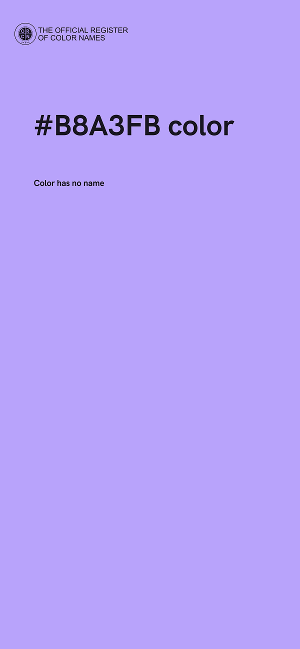 #B8A3FB color image