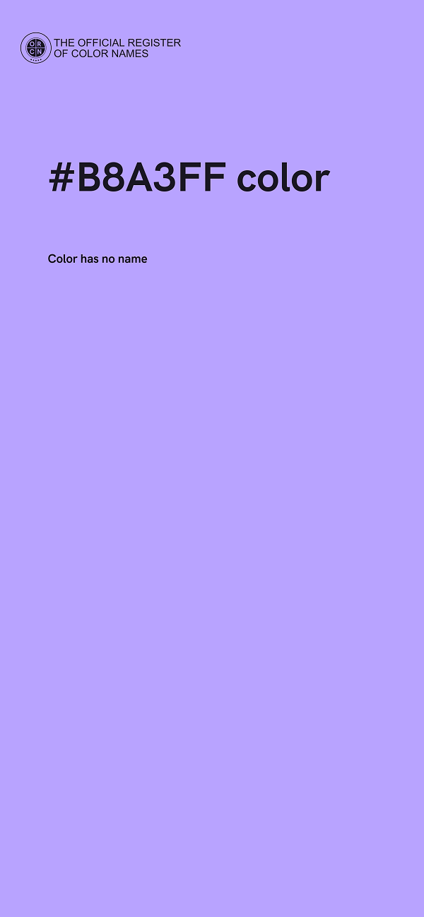 #B8A3FF color image