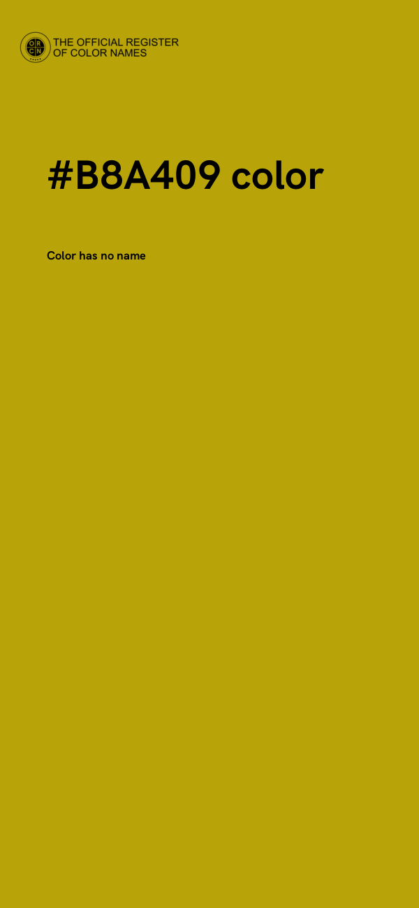 #B8A409 color image