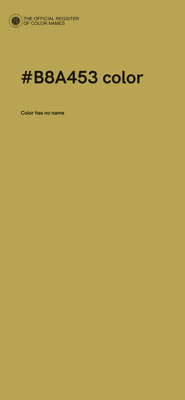 #B8A453 color image