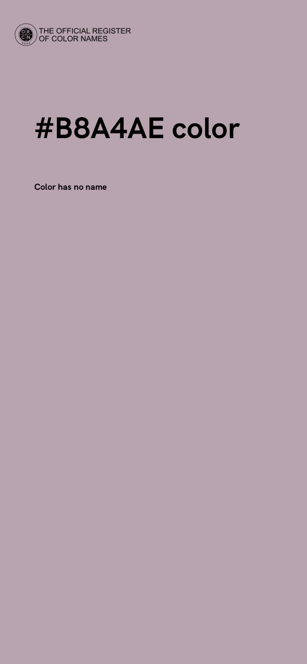 #B8A4AE color image