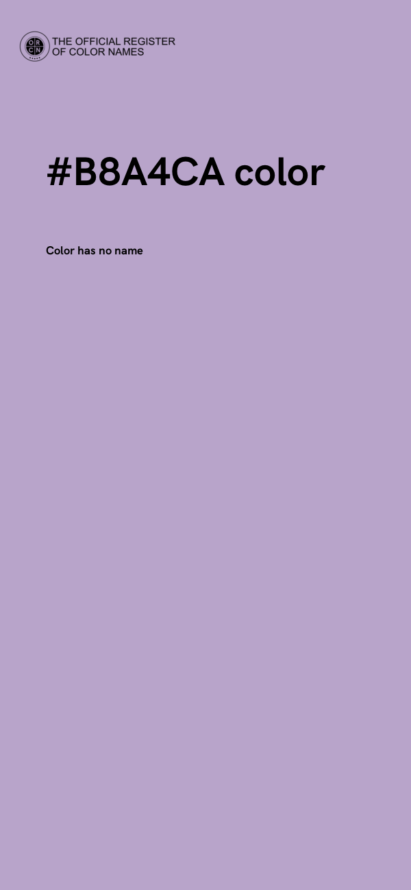 #B8A4CA color image