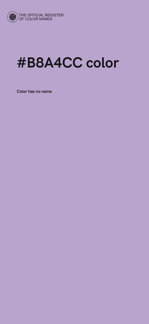 #B8A4CC color image
