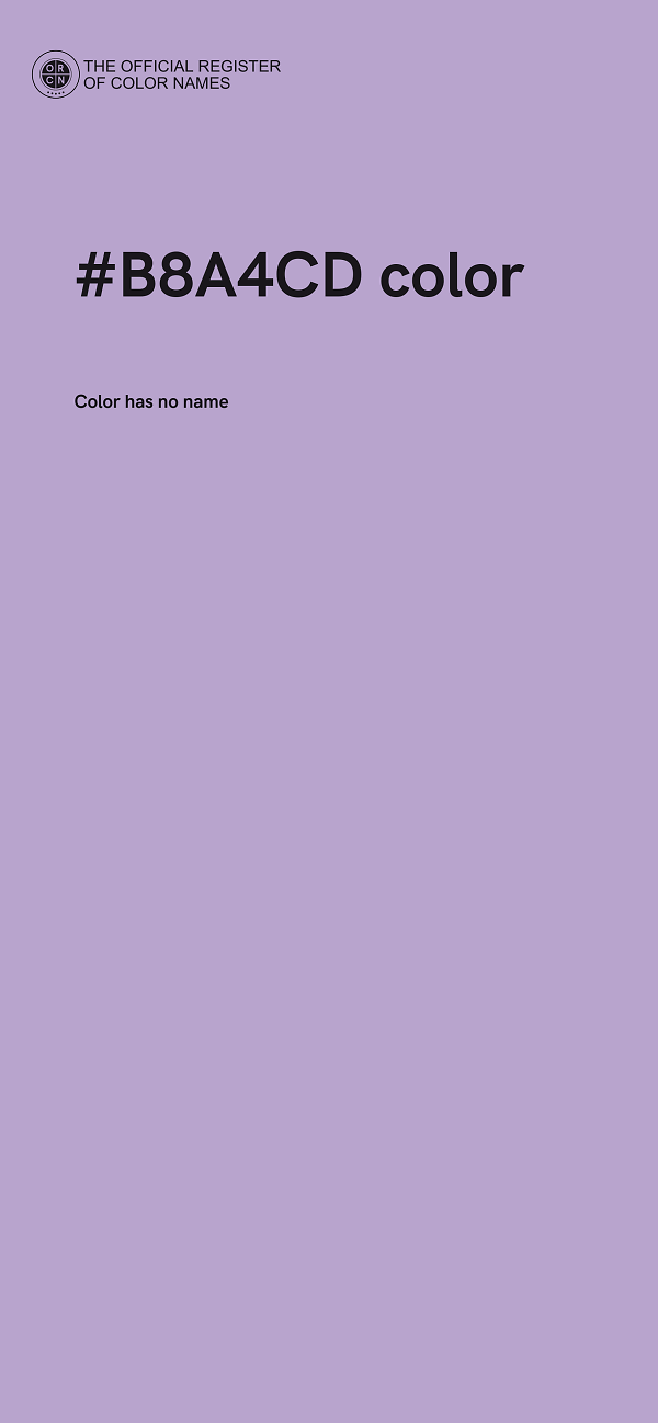 #B8A4CD color image