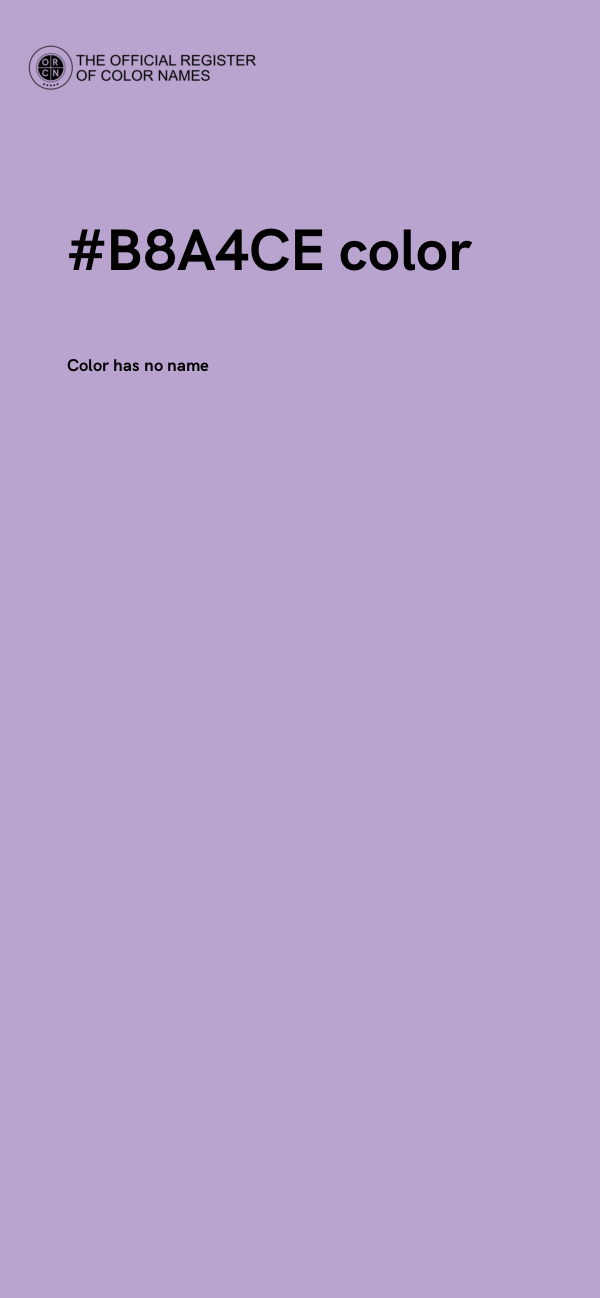 #B8A4CE color image