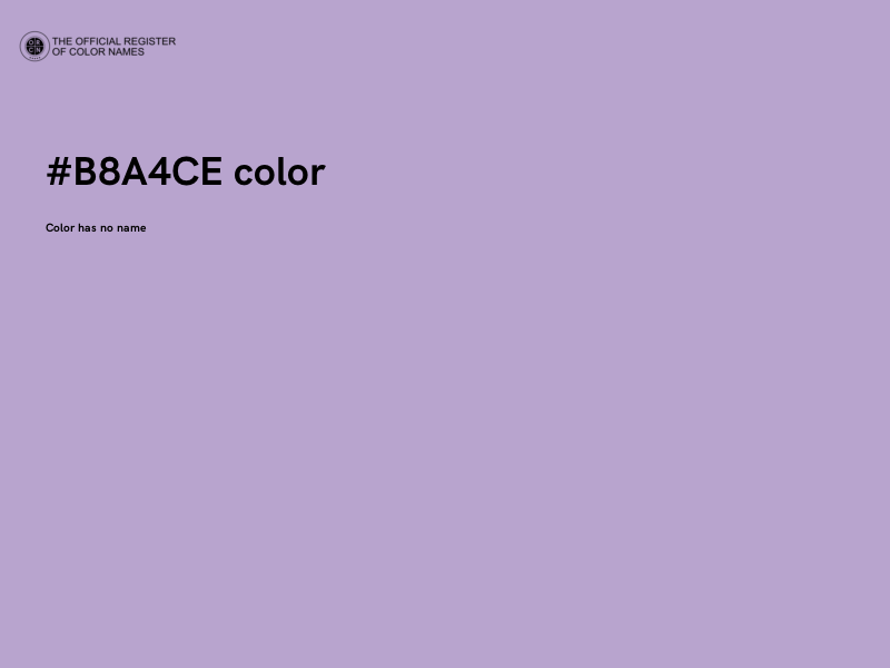 #B8A4CE color image