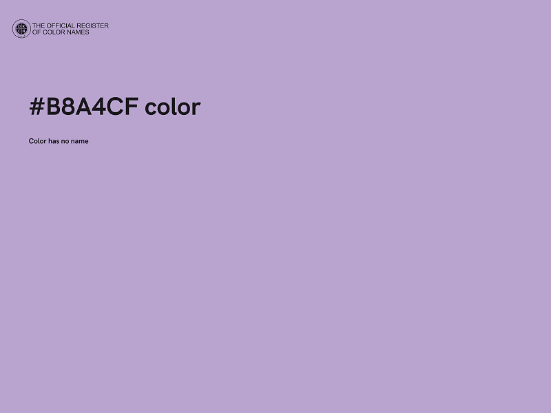 #B8A4CF color image