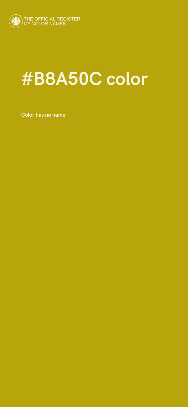 #B8A50C color image