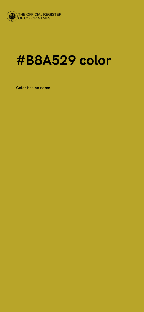 #B8A529 color image