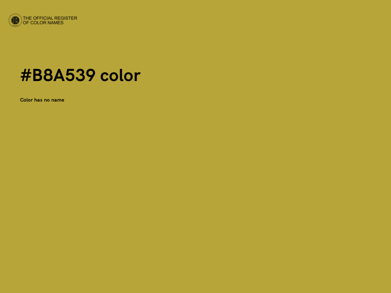 #B8A539 color image