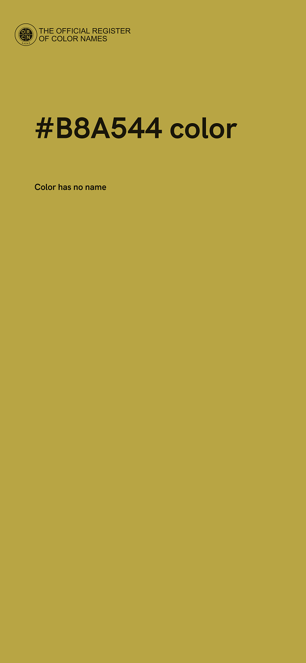 #B8A544 color image