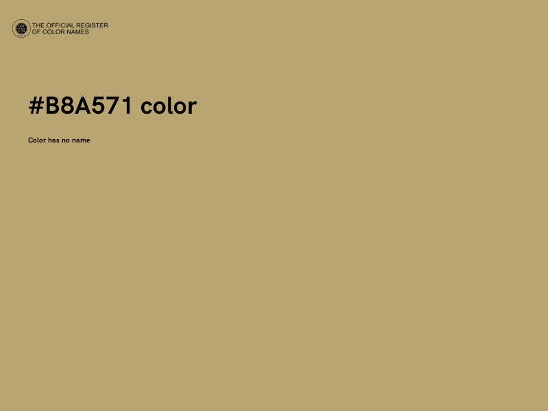 #B8A571 color image