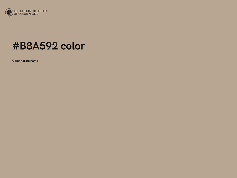 #B8A592 color image