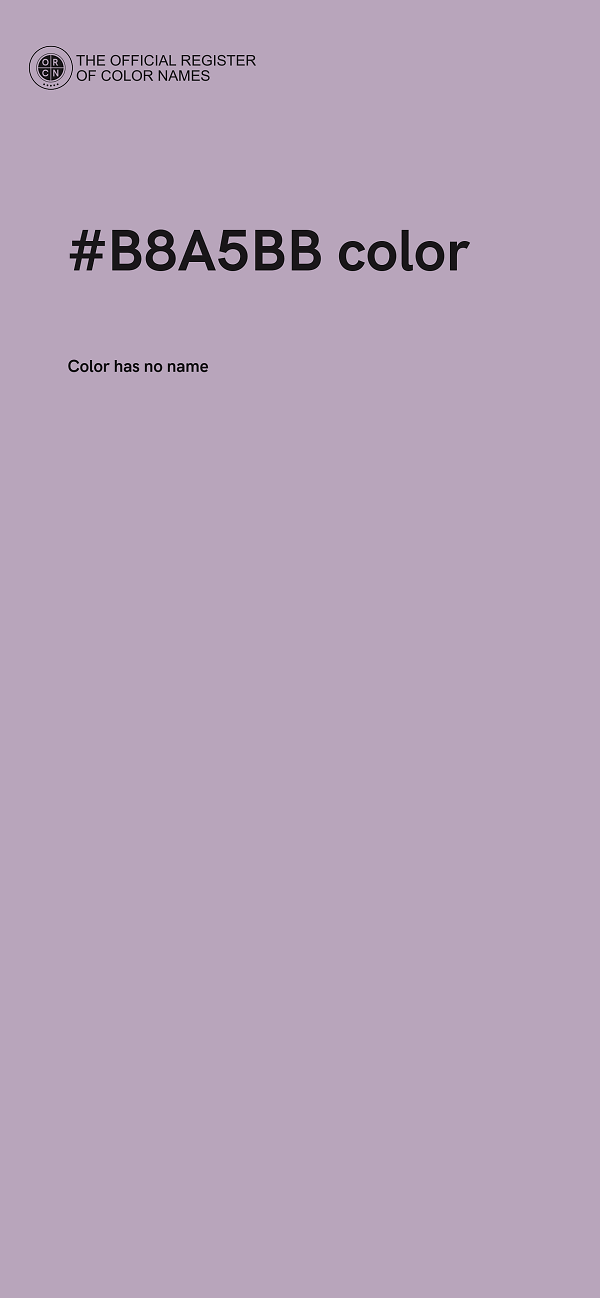 #B8A5BB color image