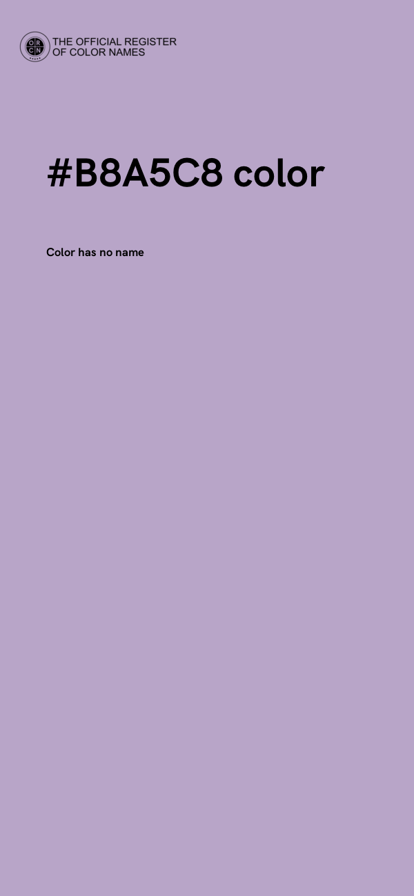 #B8A5C8 color image