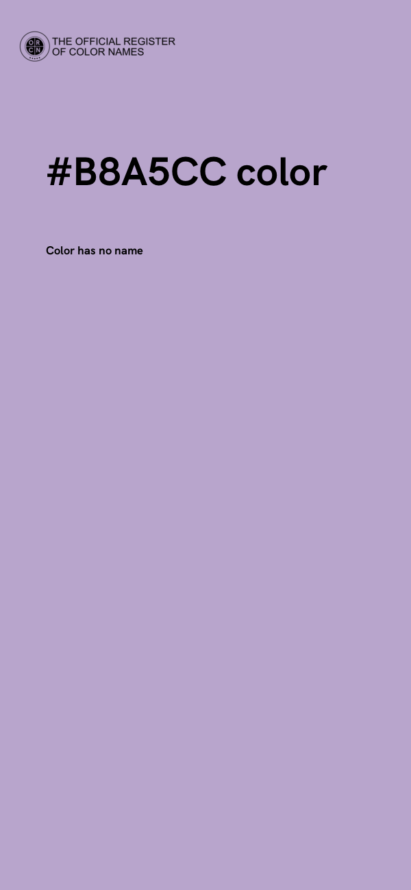 #B8A5CC color image