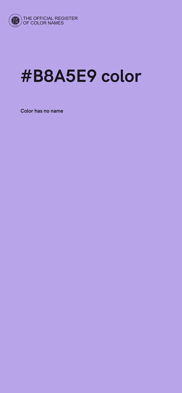 #B8A5E9 color image
