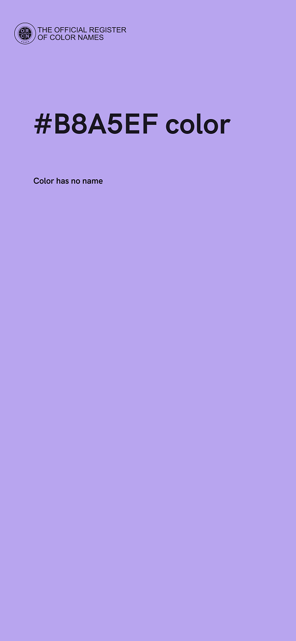 #B8A5EF color image