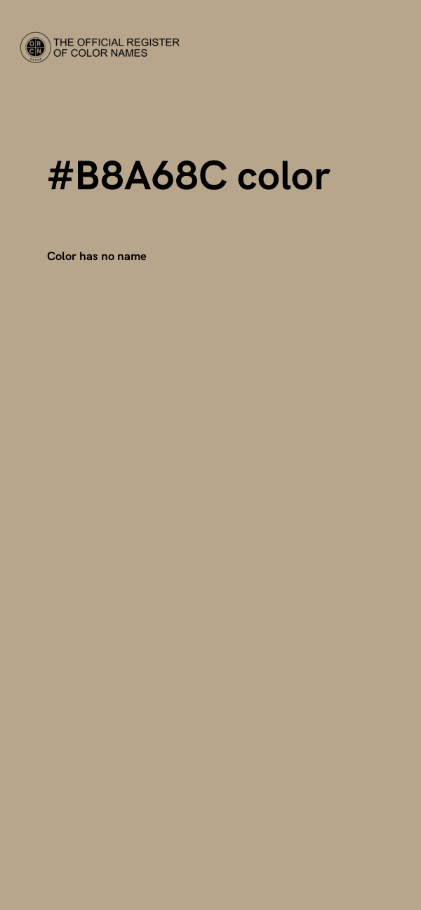 #B8A68C color image