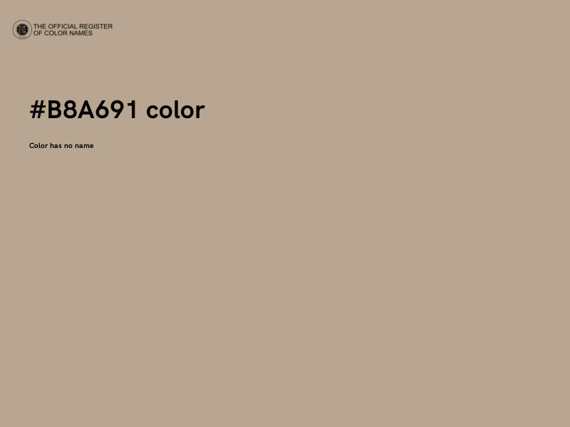 #B8A691 color image