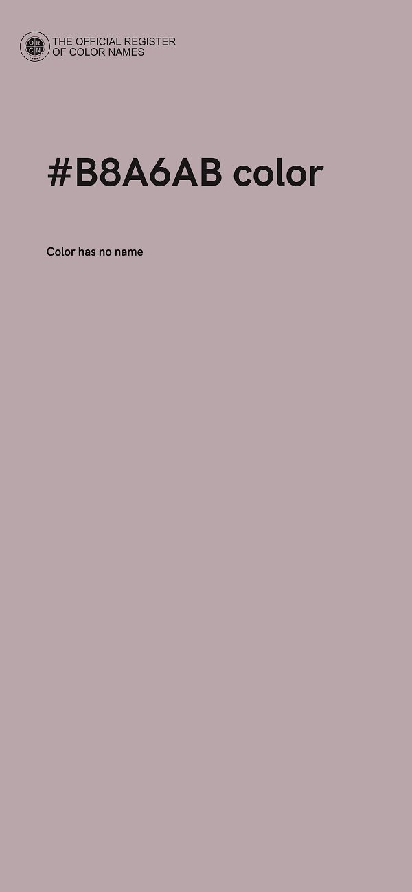 #B8A6AB color image