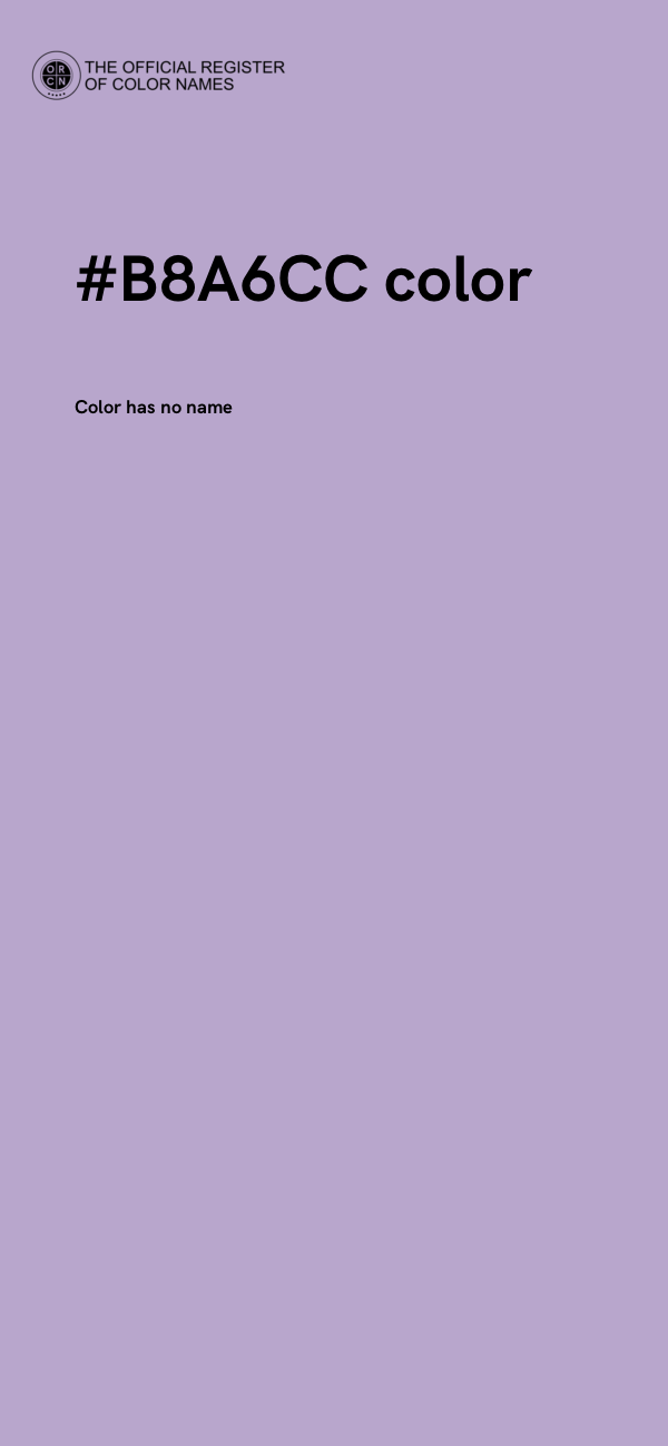 #B8A6CC color image