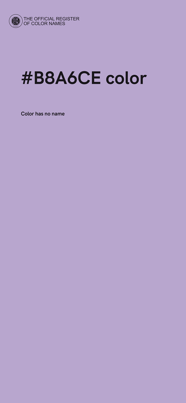 #B8A6CE color image
