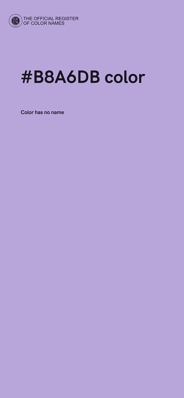 #B8A6DB color image