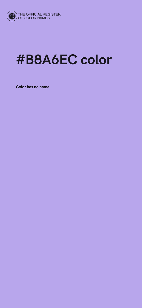 #B8A6EC color image