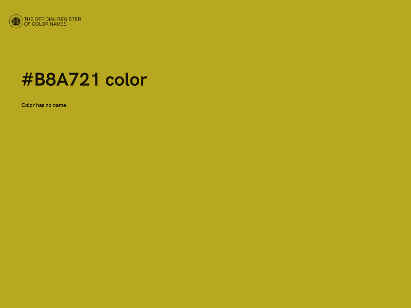 #B8A721 color image