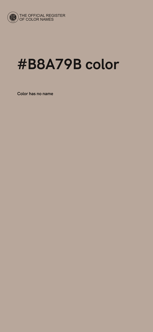 #B8A79B color image