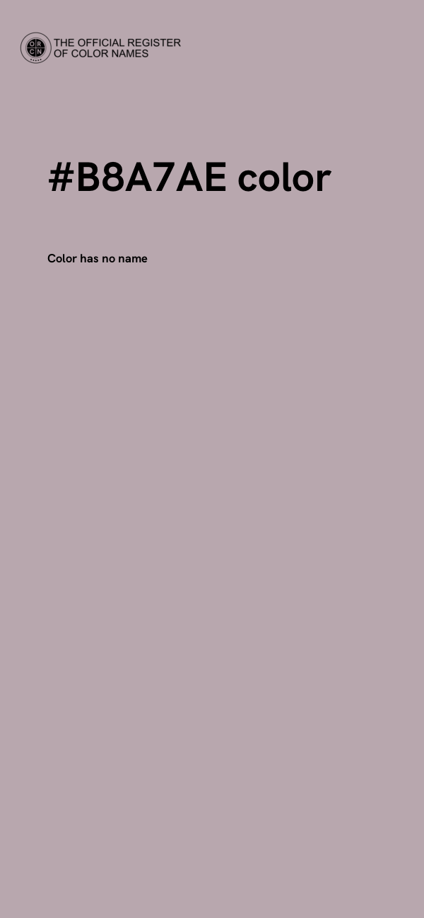 #B8A7AE color image