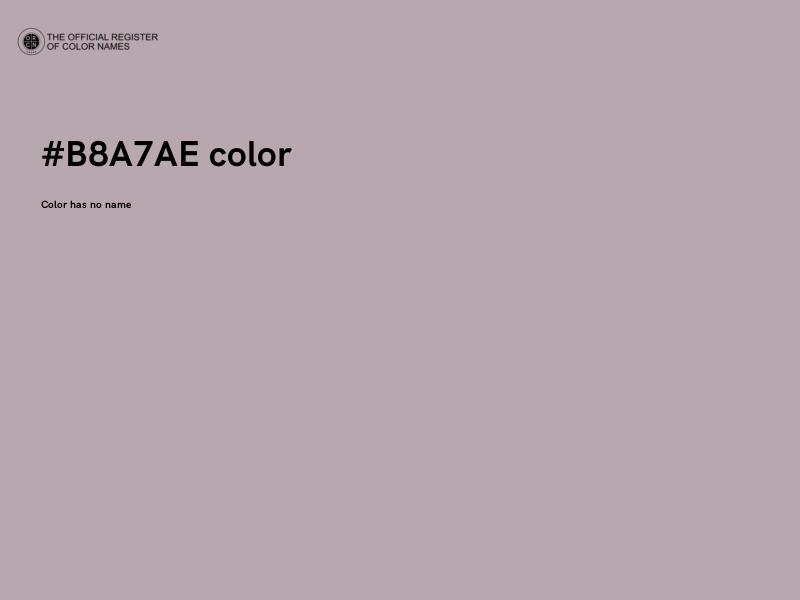 #B8A7AE color image