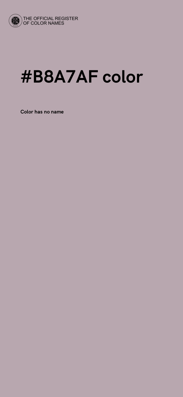 #B8A7AF color image