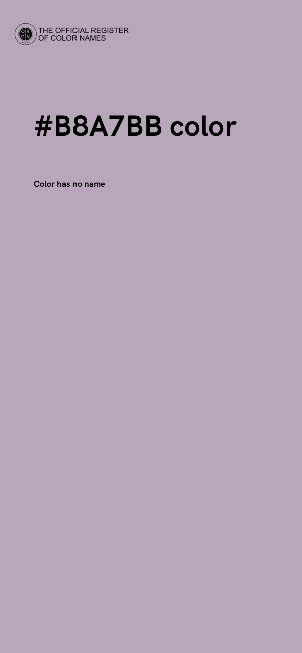 #B8A7BB color image