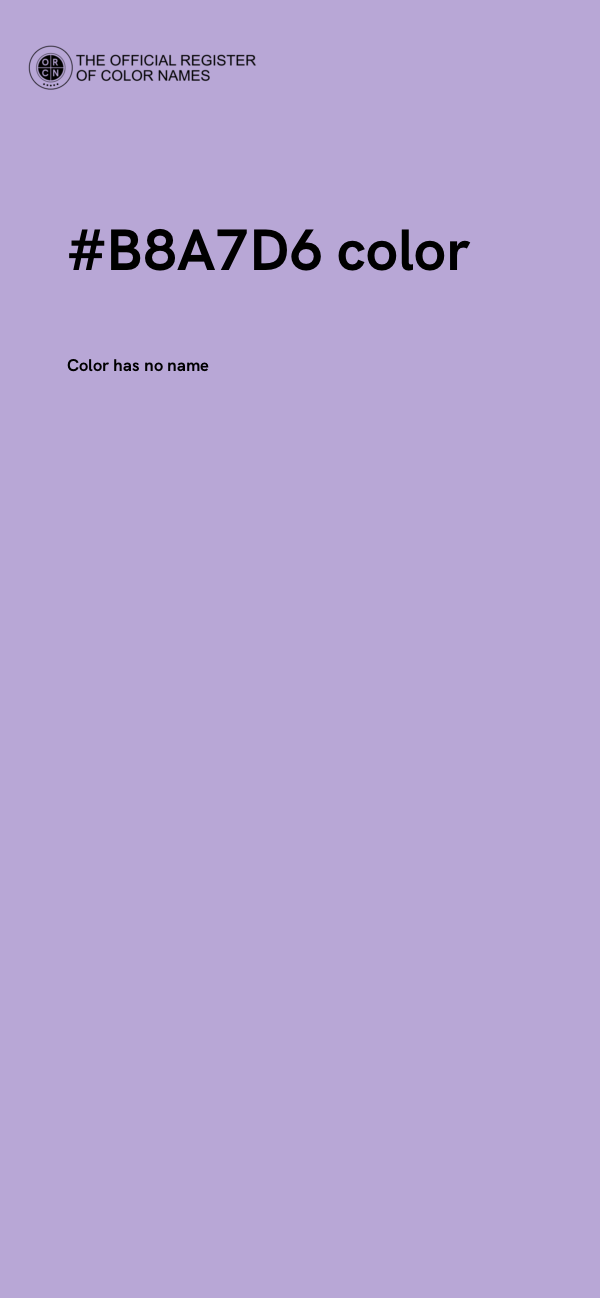 #B8A7D6 color image