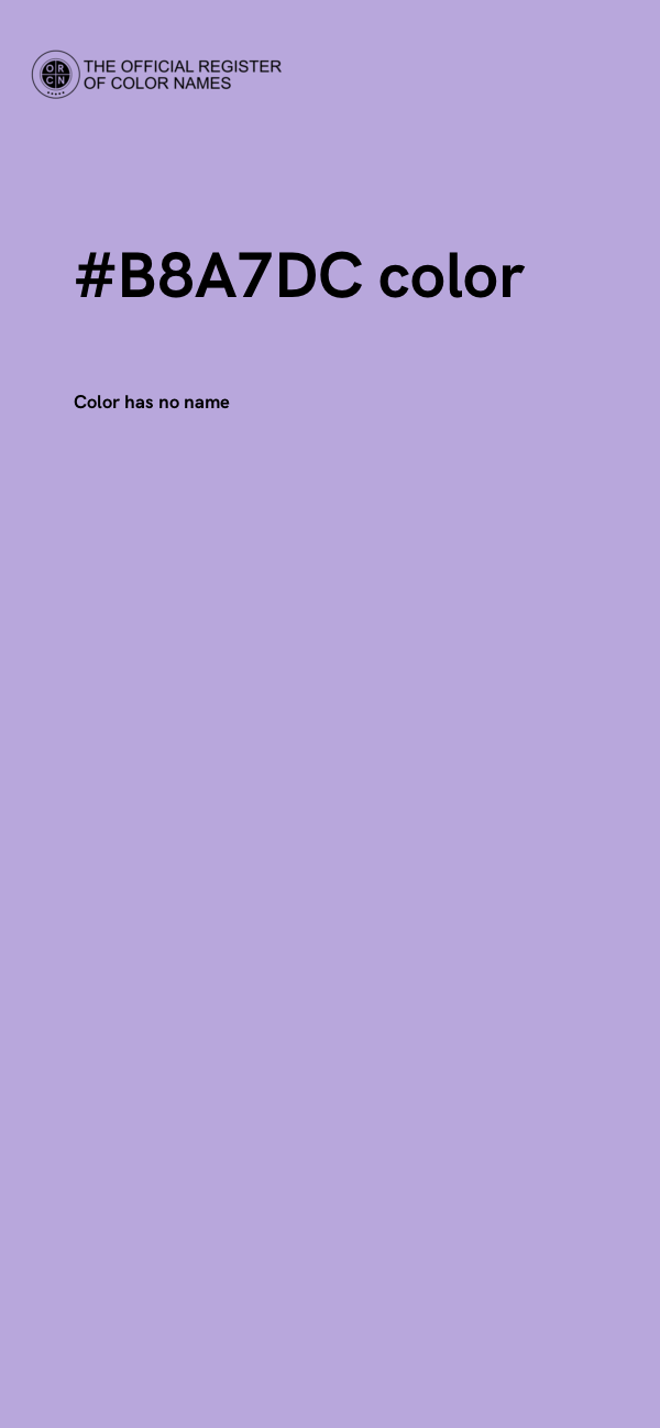 #B8A7DC color image