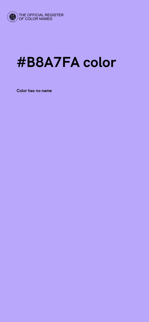 #B8A7FA color image