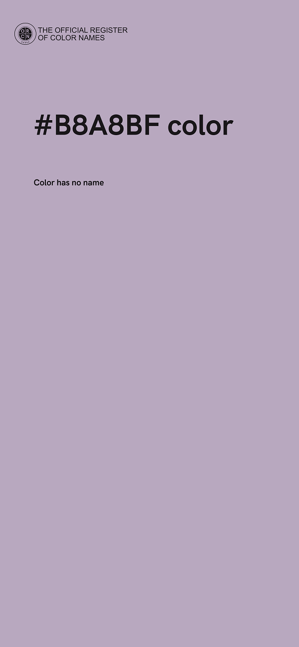 #B8A8BF color image