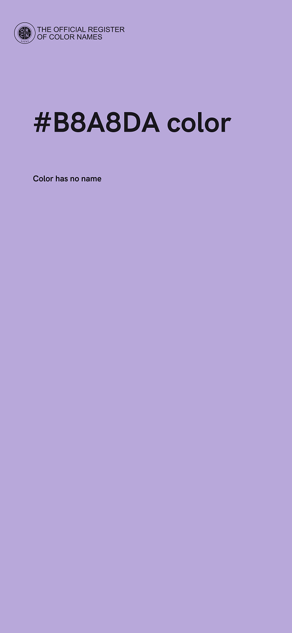 #B8A8DA color image