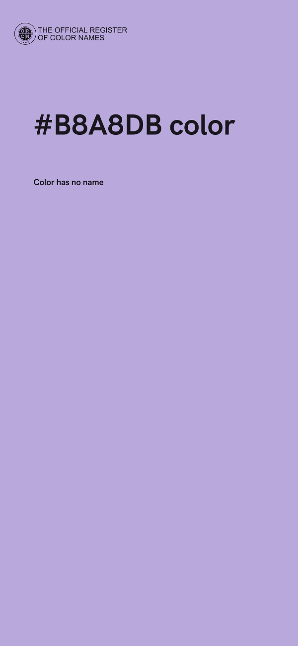 #B8A8DB color image