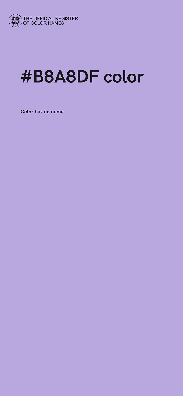 #B8A8DF color image