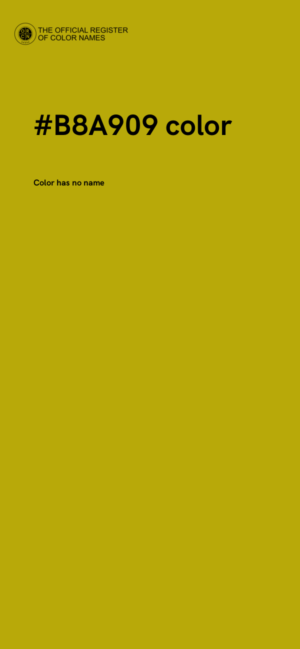 #B8A909 color image