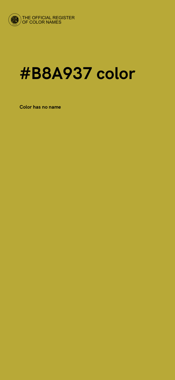 #B8A937 color image