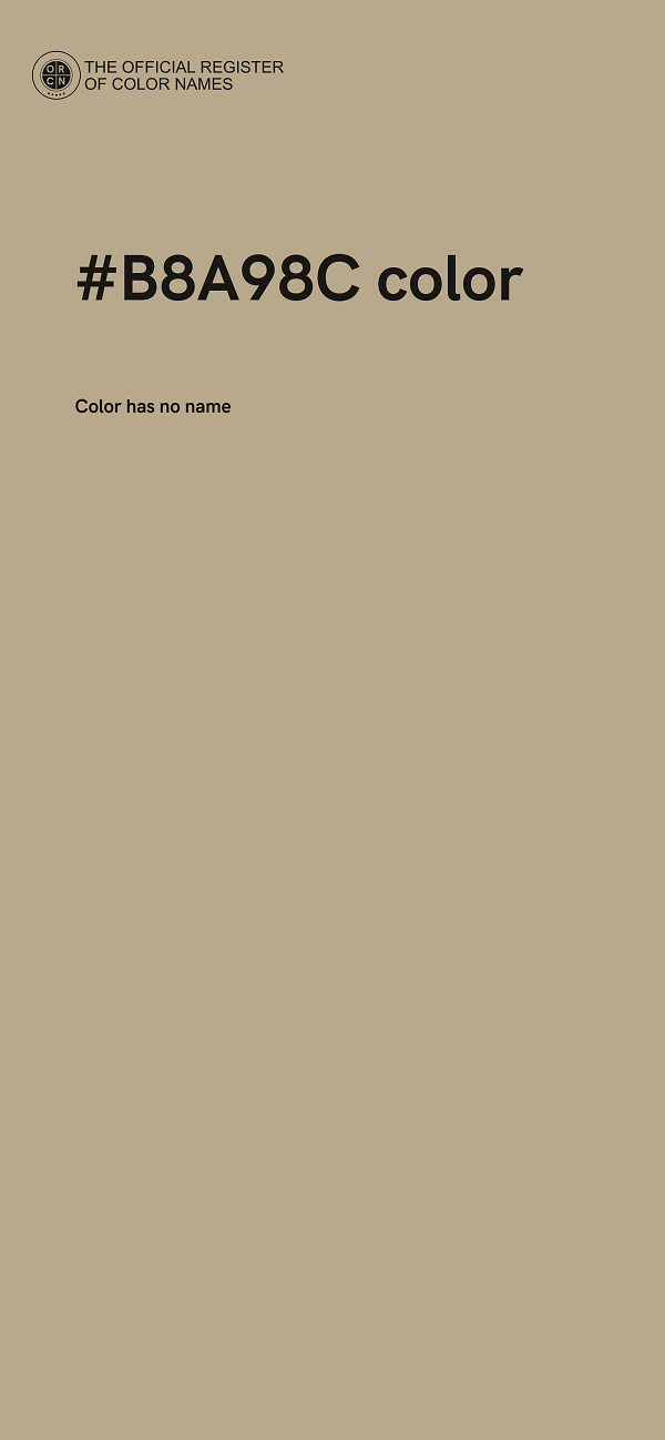 #B8A98C color image