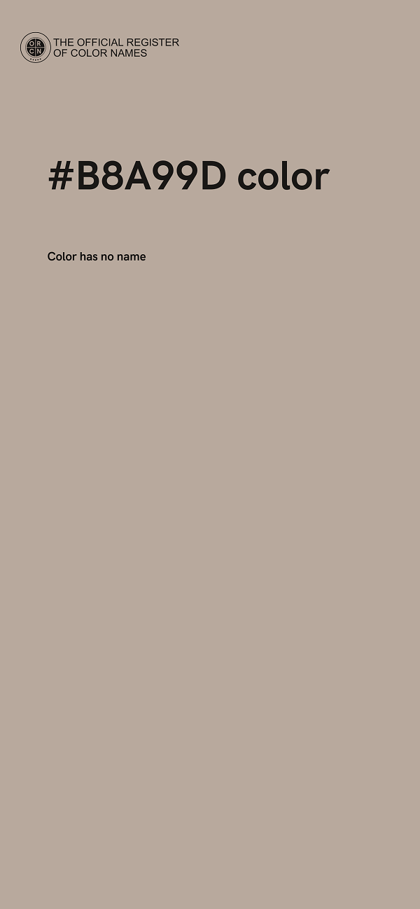 #B8A99D color image