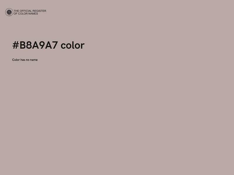 #B8A9A7 color image