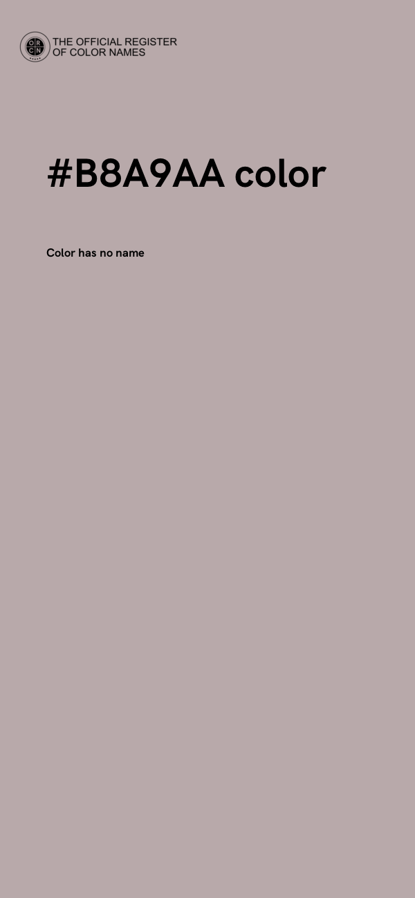 #B8A9AA color image