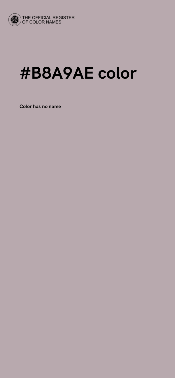 #B8A9AE color image
