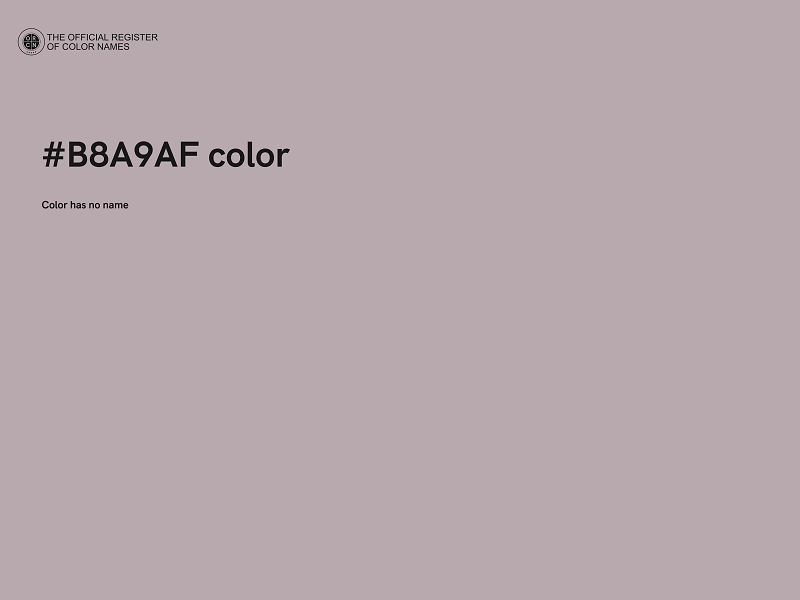 #B8A9AF color image